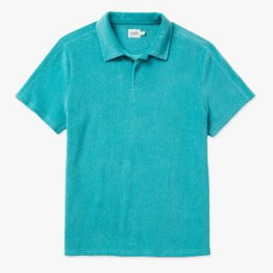 Ravello Terry Polo | Baltic Teal